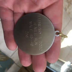 Second Place Medal Back